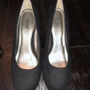 Dexter All Black Wedges/ closed toe